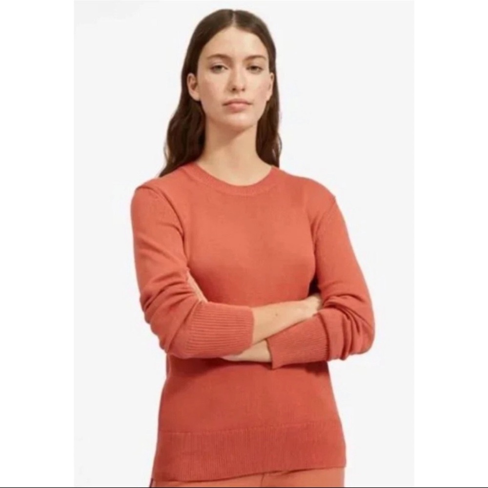Everlane Women’s Coral Wool Cotton‎ Blend Crew Neck Sweater Pullover Size XXS